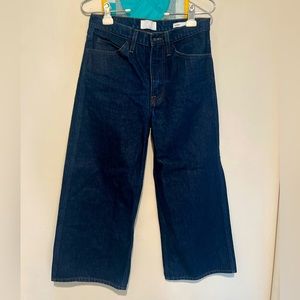 FRAME Le Italian wide crop jeans